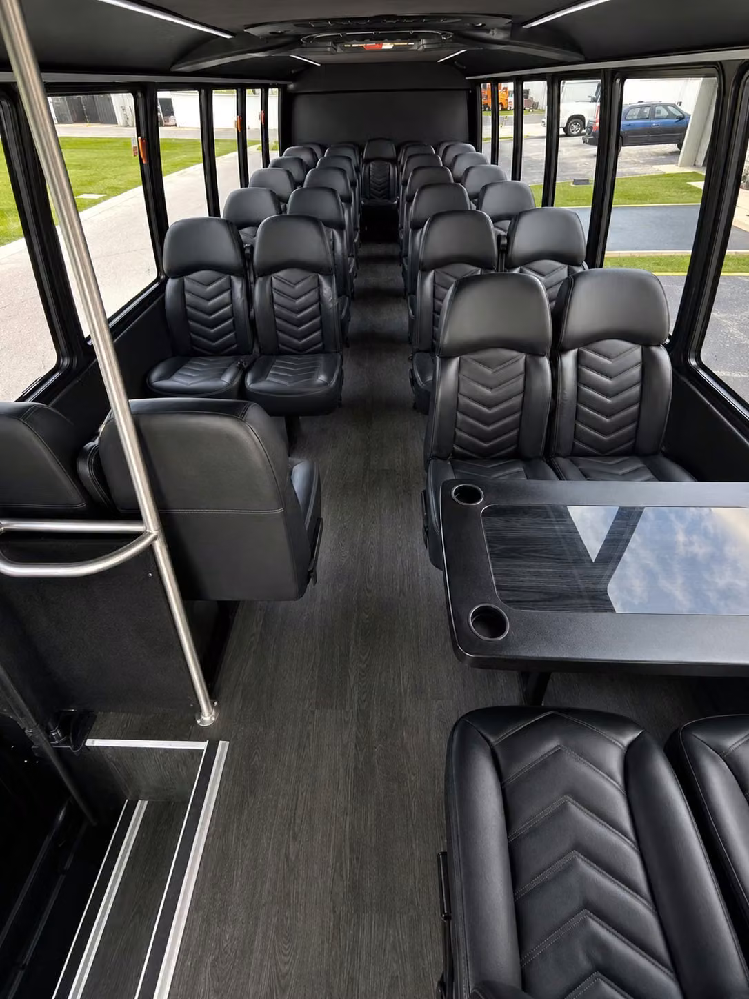 15 passenger minibus interior