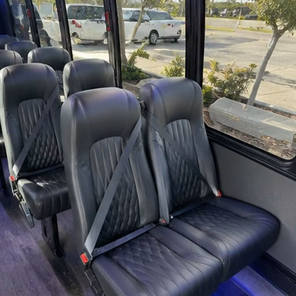 28 passenger minibus interior