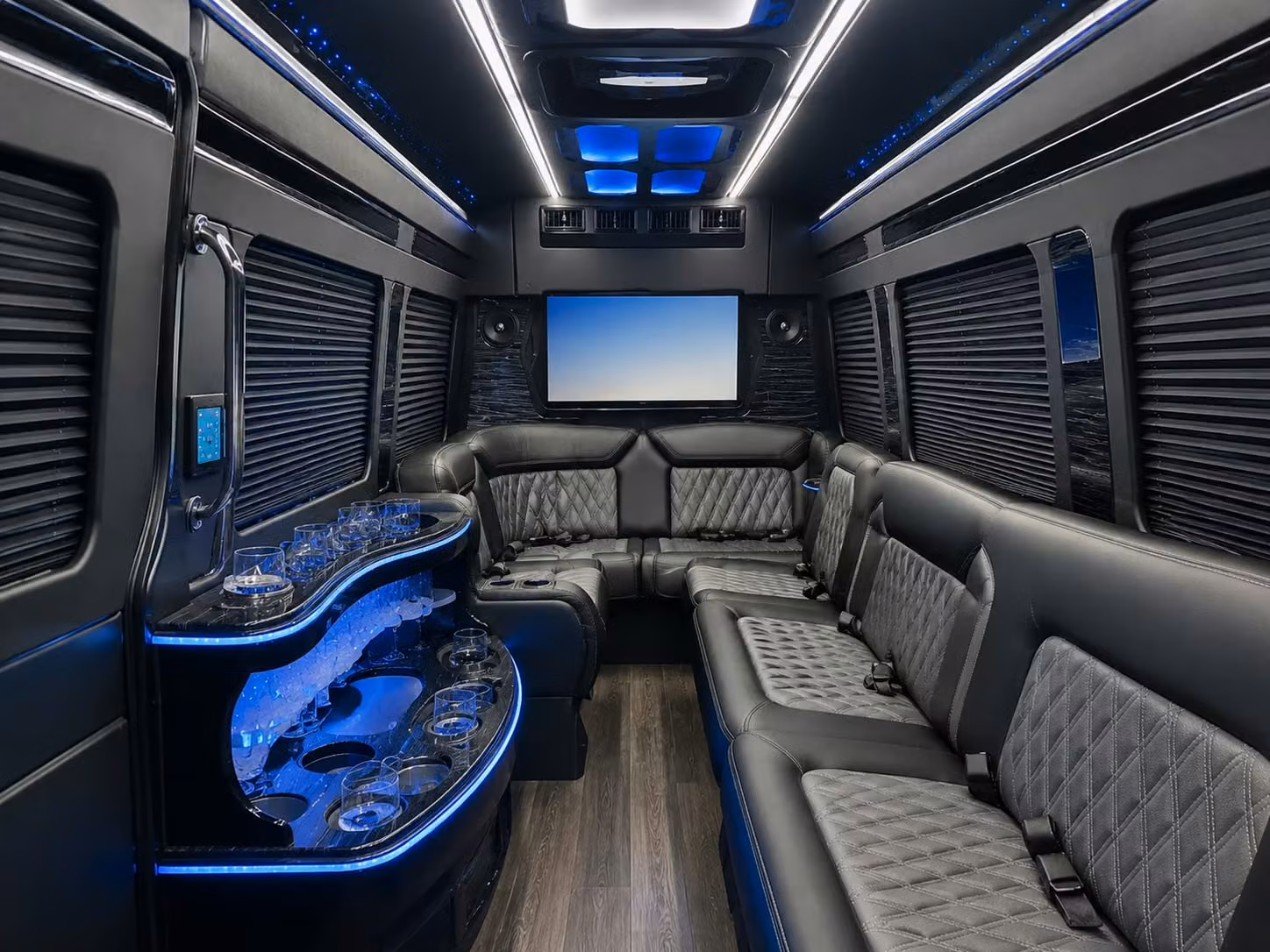 late night reception shuttles and after party transportation in charleston
