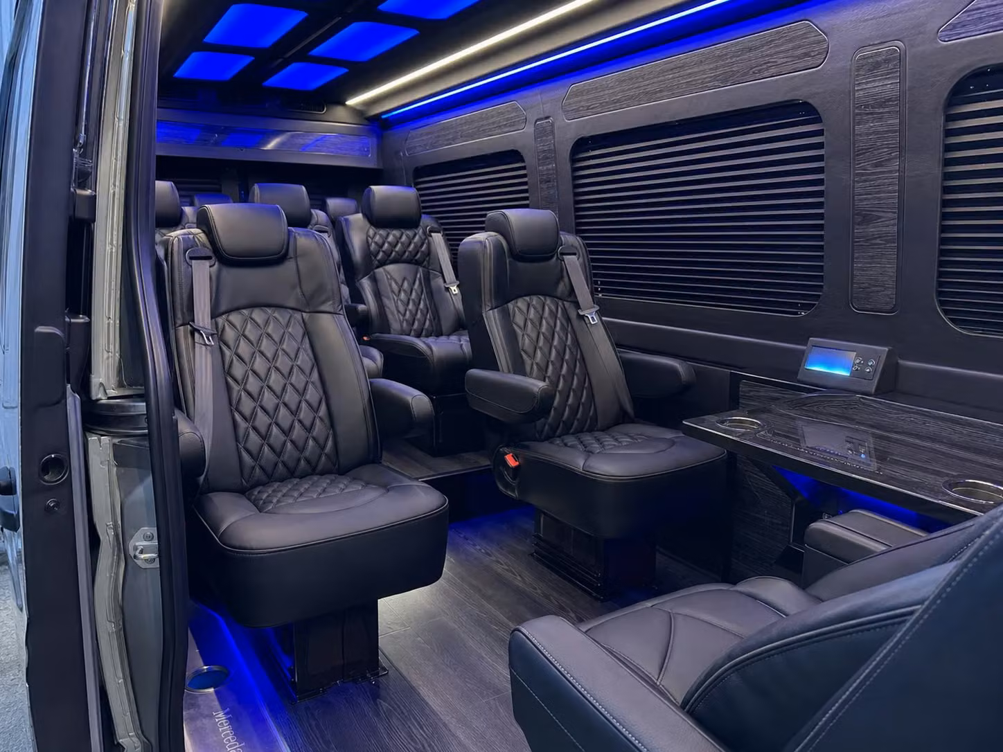 sprinter van transportation for groups and events across charleston